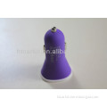 Frosted silicone materials dual mini car charger
